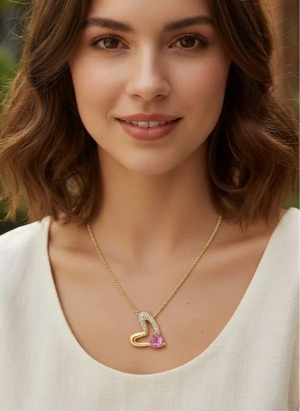 Gold_Serpentine_Heart_Necklace_For_Women